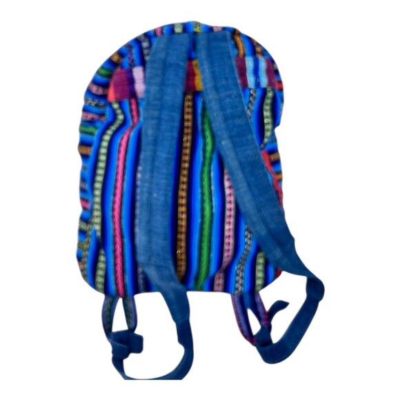 Creaciones "Mini" Casita Unique Made in Guatemala Backpack 100% Cotton Colorful - Picture 2 of 11